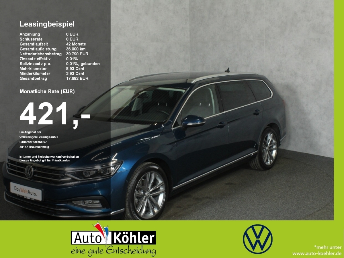 VW Passat B8  Variant 2.0 TDI SCR Elegance 4MOTION DSG