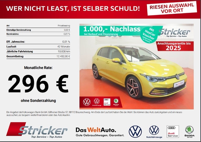 VW Golf VIII  Variant 2.0 TDI SCR Life DSG