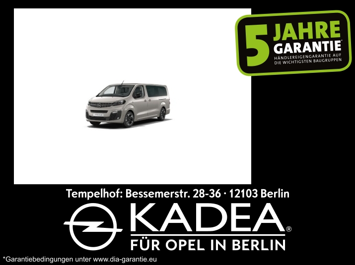 Opel Zafira Life V Zafira-e Life L (50 kWh) Elegance