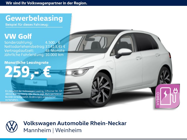 VW Golf VIII  1.4 eHybrid Style DSG