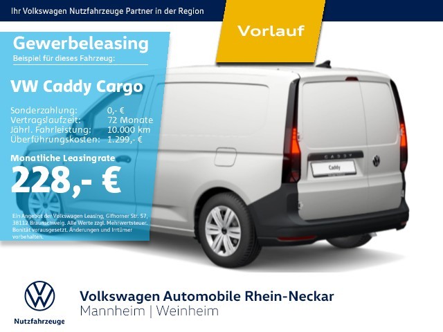 Volkswagen Caddy Cargo "EcoProfi" 2.0 TDI EU6 AHK Klima GJ image