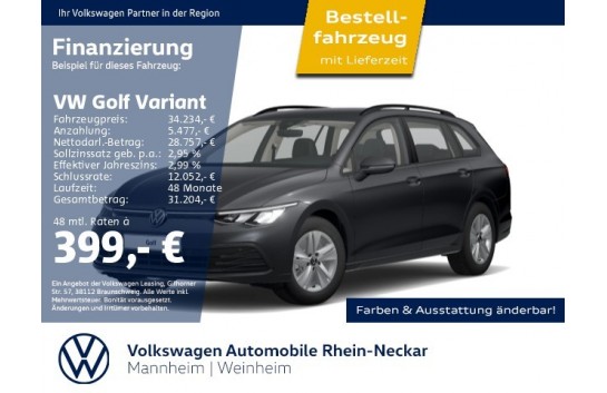 VW Golf VIII  Variant 2.0 TDI SCR 