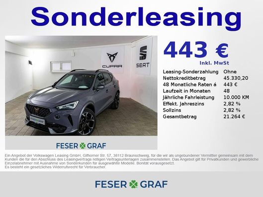 CUPRA Formentor 1.Generation  VZ 2.0 TSI 4Drive DSG