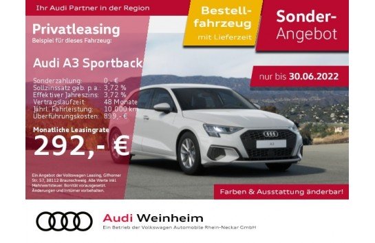 Audi A3 8Y  Sportback 30 TFSI 