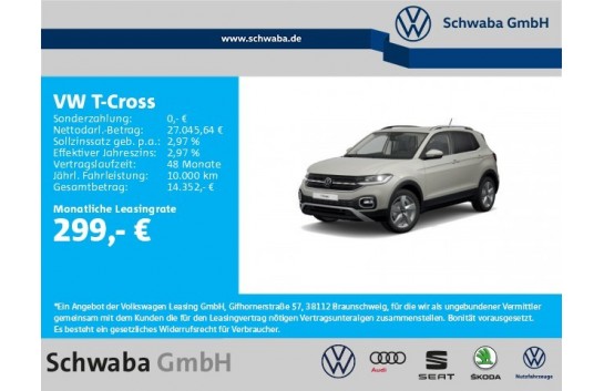VW T-Cross 1.Generation  1.0 TSI OPF Life DSG (7-Gang)