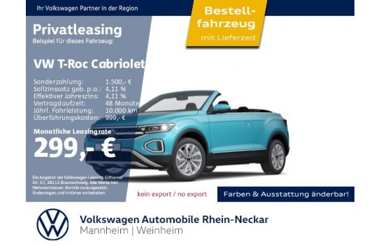 VW T-Roc 1.Generation  Cabriolet 1.5 TSI OPF ACT Style DSG