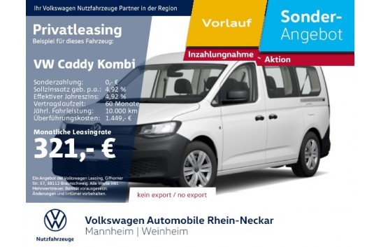 VW Caddy V  Kombi Maxi 2.0 TDI SCR EcoProfi
