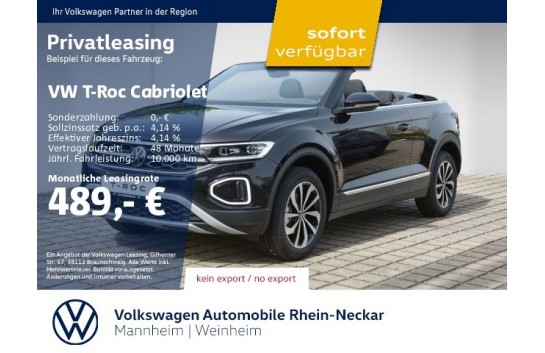 VW T-Roc 1.Generation  Cabriolet 1.5 TSI OPF ACT ACTIVE DSG