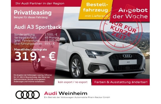 Audi A3 8Y  Sportback 30 TDI S tronic