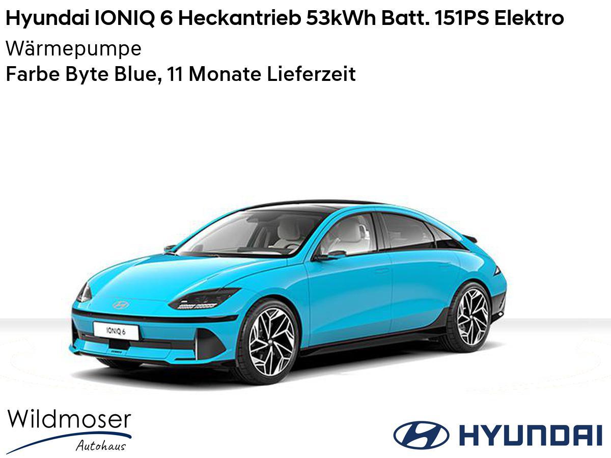 Hyundai IONIQ 6 ⚡ Heckantrieb 53kWh Batt. 151PS Elektro ⏱ Sofort verfügbar! ✔️ mit Wärmepumpe image