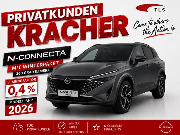 Nissan Qashqai N-CONNECTA *Privatkunde* grau 158 PS Autom. 360 Grad el. Heckklappe image