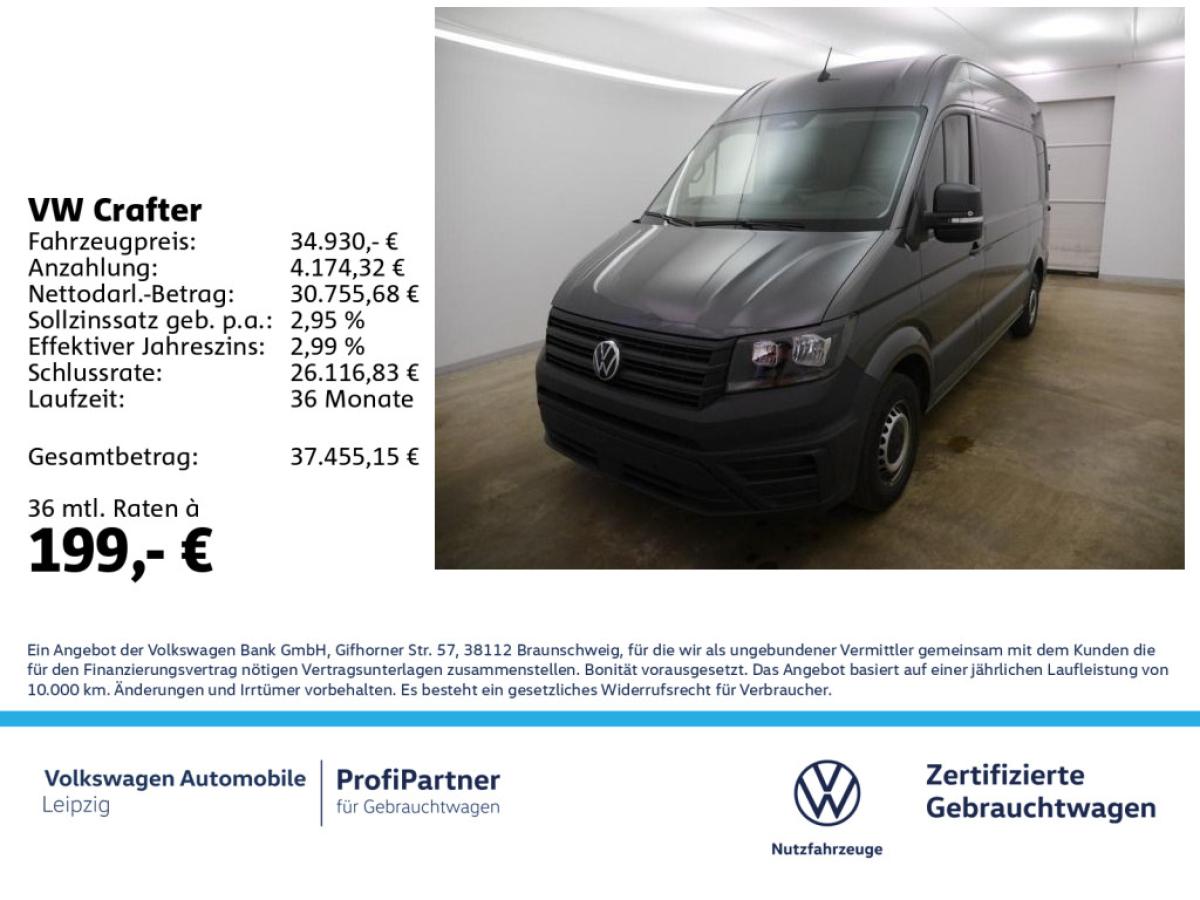 VW Crafter II 50 Kastenwagen Hochdach lang mit Ueberhang 2.0 TDI BMT (Heckantrieb/Super-Single)