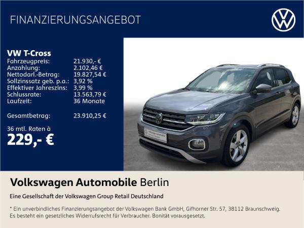 VW T-Cross 1. Generation  1.0 TSI OPF Style DSG (7-Gang)