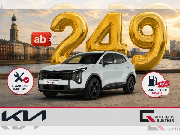 Kia Sportage 150PS AT Black Edition *sofort verfügbar* 1. Wartung inkl. + 300€ Tankgutschein | 19" | Carplay | We image