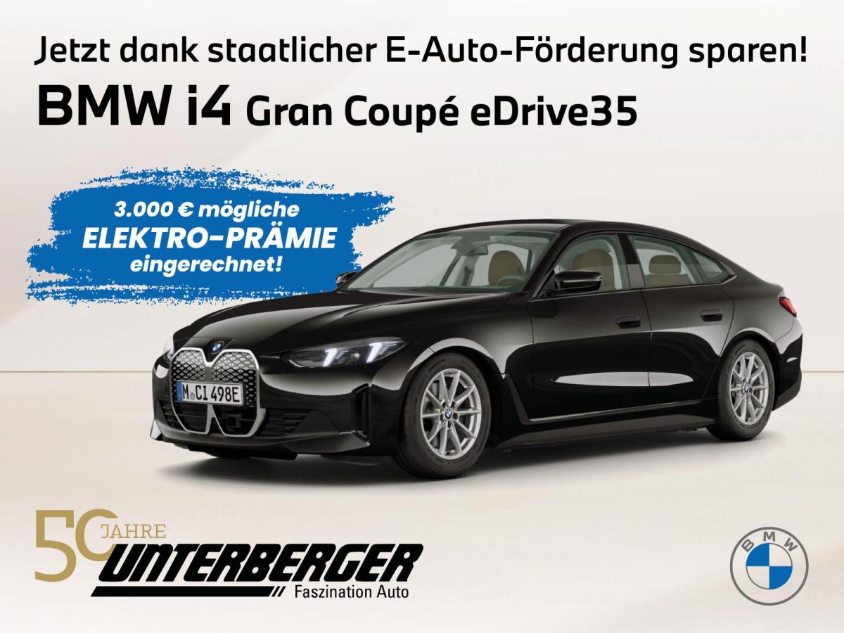 BMW i4 Gran Coupé eDrive 35 mit 3.000,- € möglicher staatlicher Förderung bereits für Sie eingerechnet! image