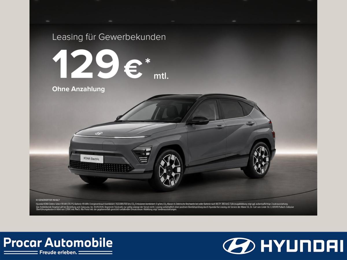 Hyundai KONA Kona Select Elektro 2WD ACC NAVI LED PDC V+H LM image