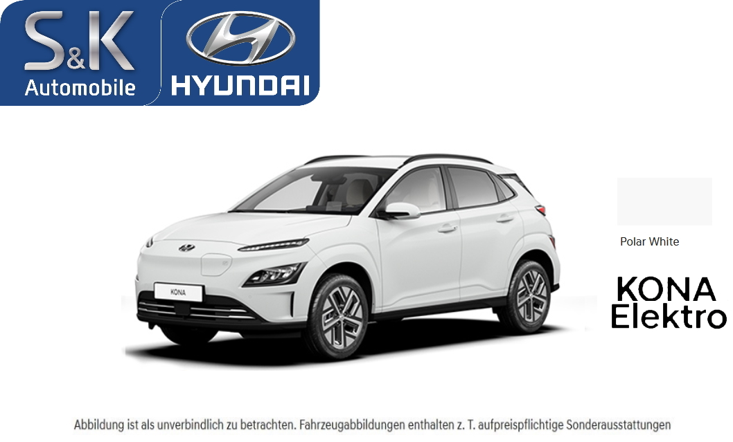 Hyundai Kona Elektro Select 150kW 204PS Modell 2021 64kWh Akku 484km Reichweite image