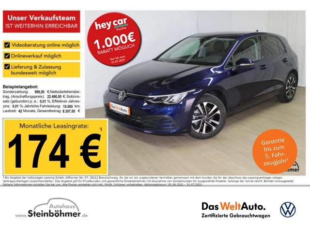 VW Golf VIII  1.5 TSI ACT Life