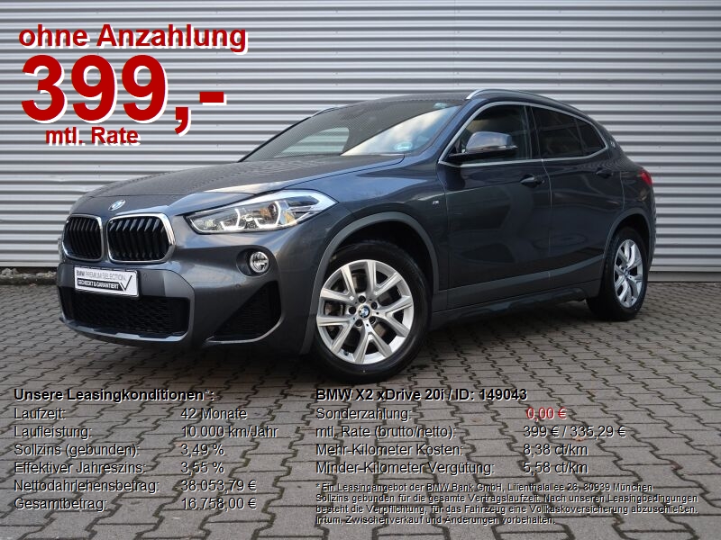 BMW X2 F39  sDrive20i M Sport X Steptronic (DKG)