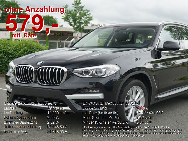 BMW X3 G01/F97  xDrive30d Luxury Line Steptronic