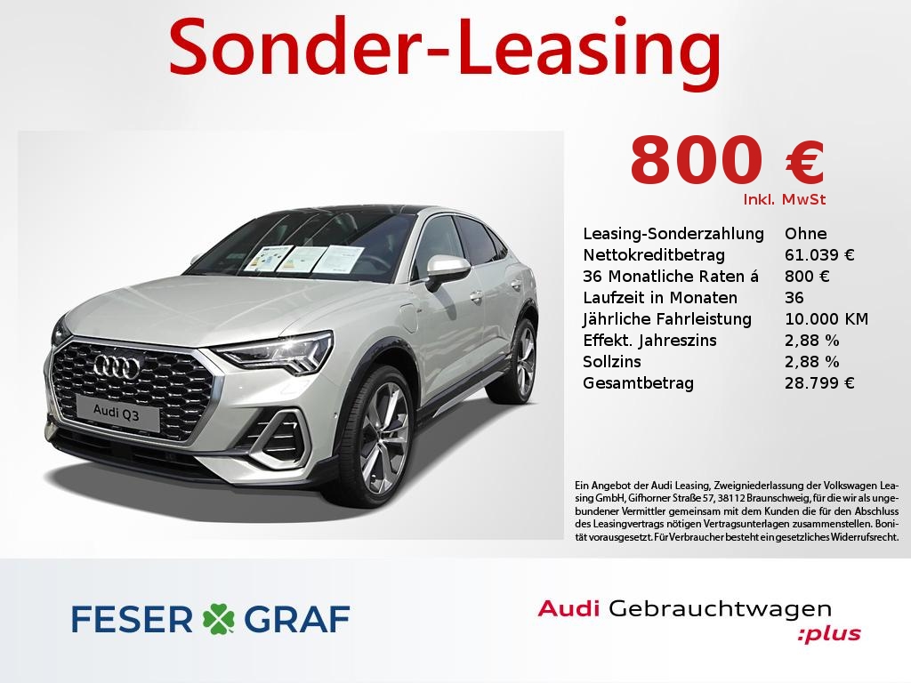 Audi Q3 F3  Sportback 45 TFSI e S tronic