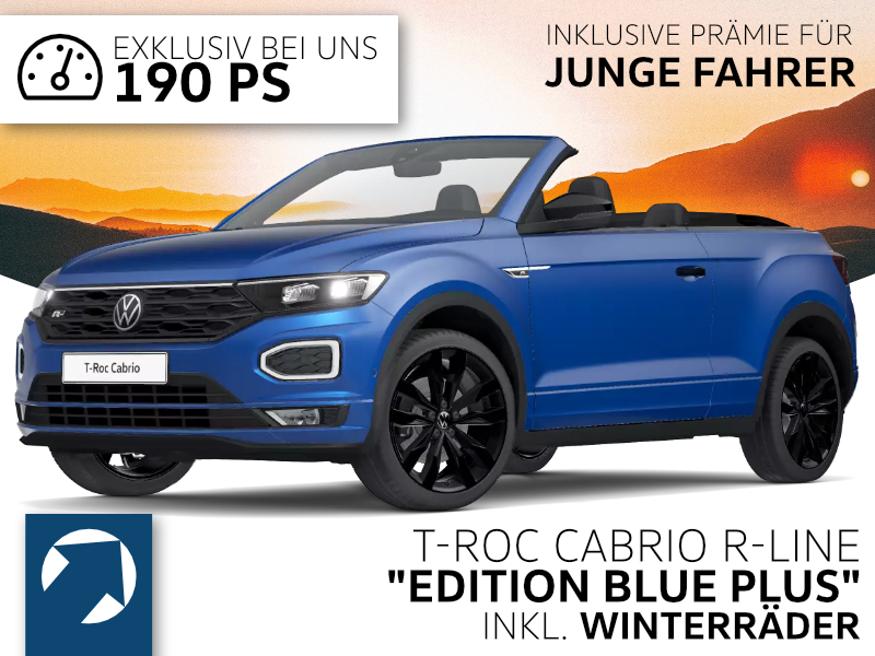 Volkswagen T-Roc Cabrio R-Line "Edition Blue PLUS" 1.5 TSI (190 PS) DSG**Angebot f. junge Fahrer image