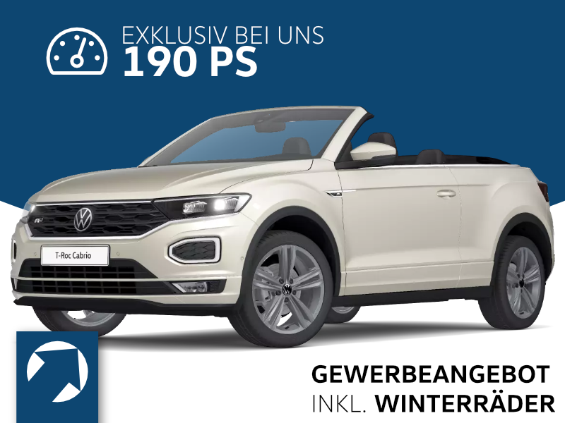 Volkswagen T-Roc Cabrio R-Line 1,5 TSI OPF (190 PS) DSG *WINTERRÄDER*NAVI*LEDER* Geschäftsleasing nur bis 30.06.21 image