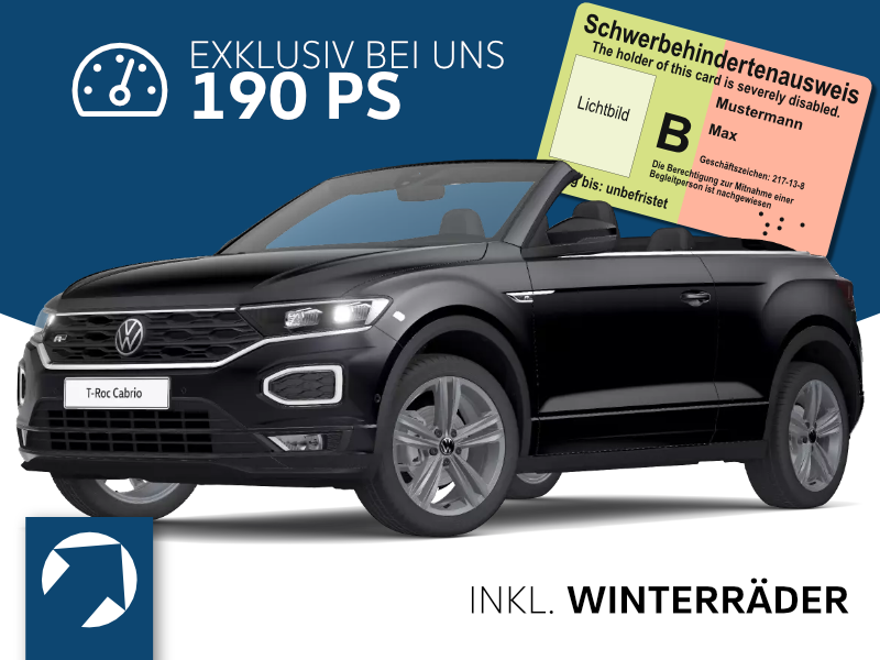 Volkswagen T-Roc Cabrio R-Line 1,5 TSI OPF (190 PS) DSG *WINTERRÄDER*BEHINDERTENANGEBOT* nur bis 30.06.21 image