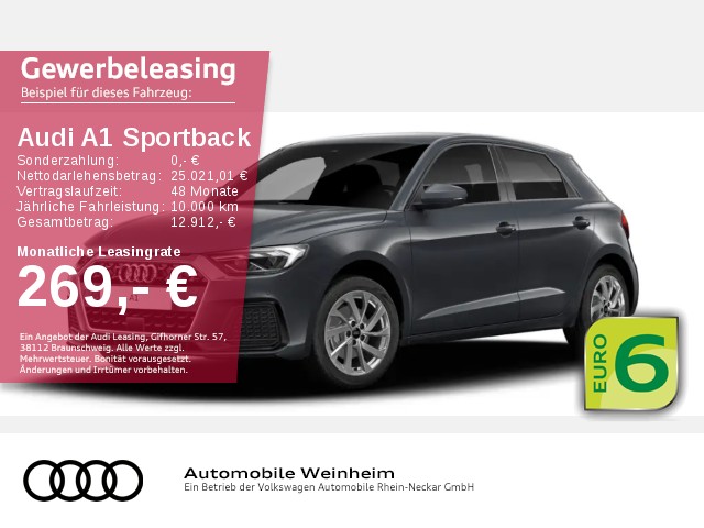 Audi A1 GB  Sportback 30 TFSI advanced S tronic