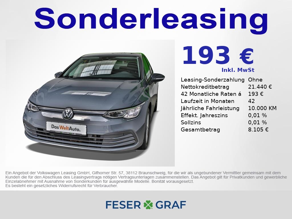 VW Golf VIII  1.5 TSI ACT UNITED