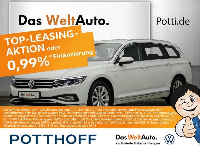 VW Passat B8  Variant 2.0 TDI SCR Elegance DSG