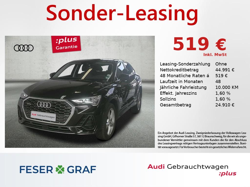 Audi Q3 Sportback 45TFSIqu. S tronic/Leder/Navi+/AHK image